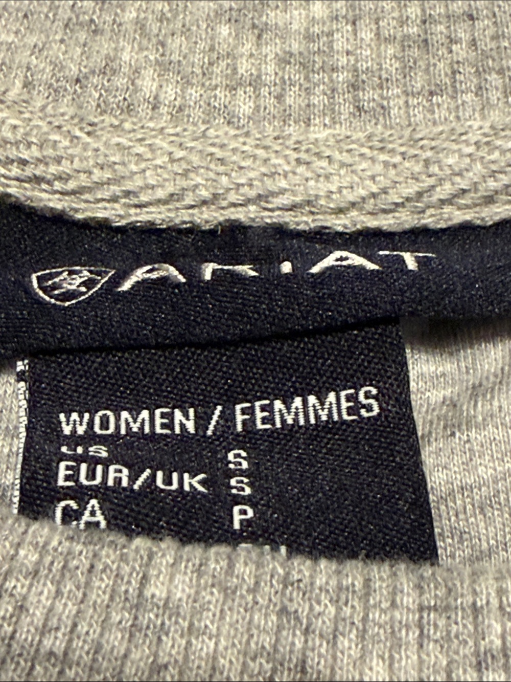 Ariat Light Gray Horse-Print Crewneck Sweatshirt - Picture 2 of 7